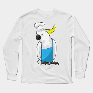 Parrot as Chef with Cooking hat Long Sleeve T-Shirt